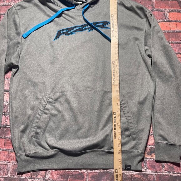 Polaris Vapor RZR Embroidered Logo ATV UTV Hoodie Sweatshirt Men Sz L Y2K - Picture 6 of 7